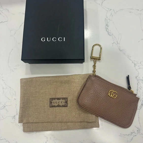 NEW GUCCI 2022 Marmont textured leather coin purse - Picture 5 of 8